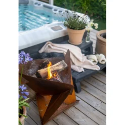 Triangel Inkl Fat Corten 64x64x54 cm