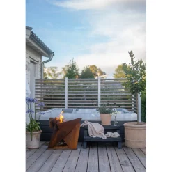 Triangel Inkl Fat Corten 64x64x54 cm