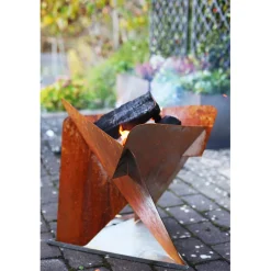 Triangel Inkl Fat Corten 64x64x54 cm