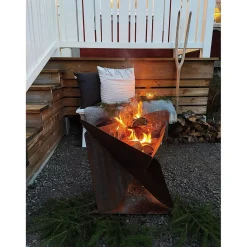 Triangel Inkl Fat Corten 64x64x54 cm