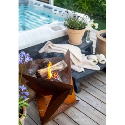 Triangel Inkl Fat Corten 64x64x54 cm