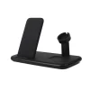 Tripple Qi Laddare Usb-C Anslutning 20W Totalt Svart Mobil/Watch/Airpods