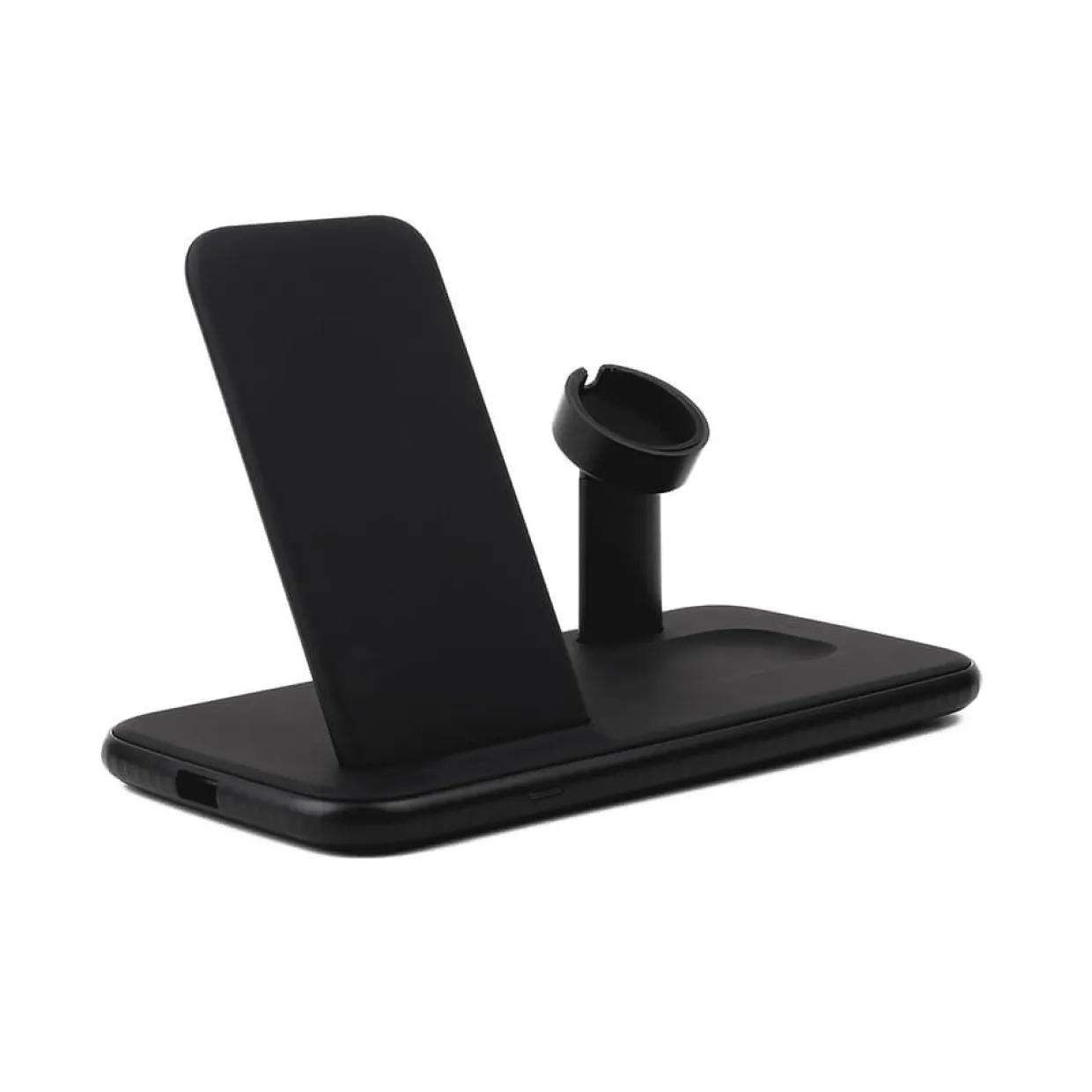 Tripple Qi Laddare Usb-C Anslutning 20W Totalt Svart Mobil/Watch/Airpods