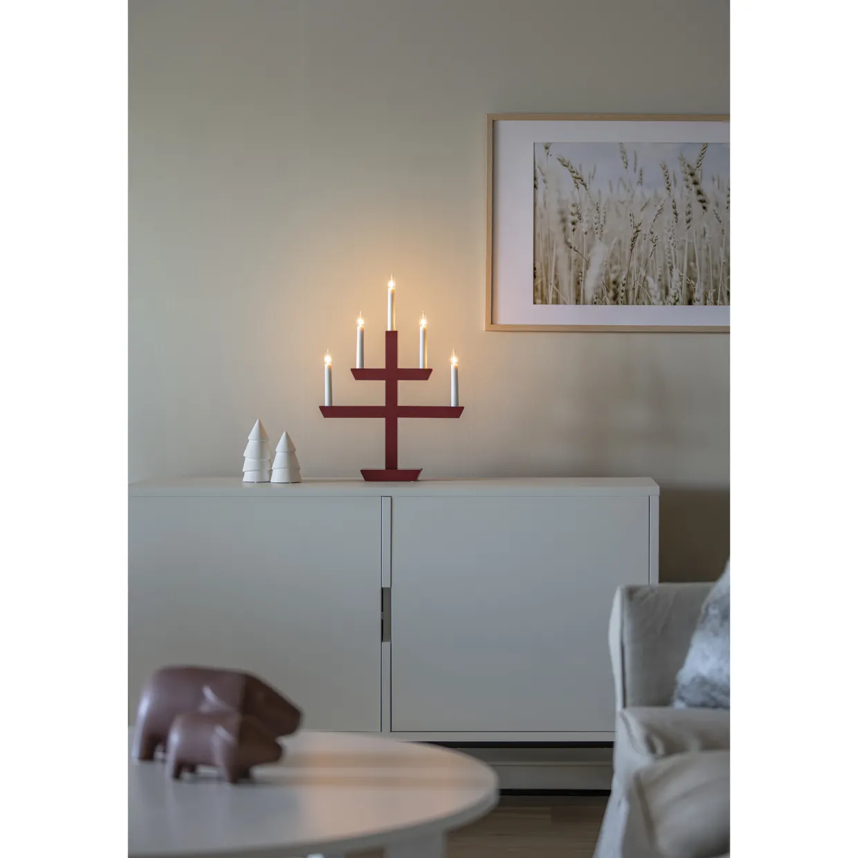 2572 Träljusstake 5 Ljus