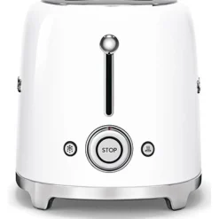 TSF02WHEU Vit 50-tals Retro Design med Extra Breda Fack