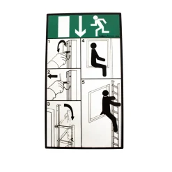 Utrymningsstege Fällbar