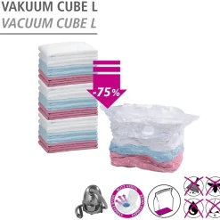 Vakuum Platsbesparande Klädförvaring Kub L 70x100x35 cm