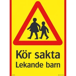 Varning För Lekande Barn 297x420 mm