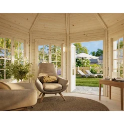 Veronica 7 Trädgårdspaviljon 9,2 m² i Obehandlat Trä