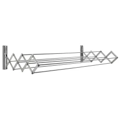 Vägghängd & Hopfällbar 100 cm Stål Silver