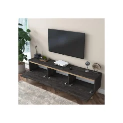 Virkesbo Svart/Brun TV-bänk 180cm