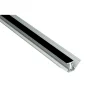 Våtrumsskivor Inv. hörnlist alu 2-del Svart 2400mm