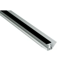 Våtrumsskivor Inv. hörnlist alu 2-del Svart 2400mm