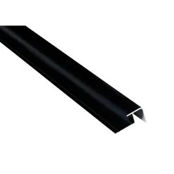 Våtrumsskivor Utv. hörnlist alu Svart 2400mm