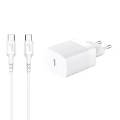220V 1xUSB-C PD/PPS 30W + Cable USB-C to USB-C