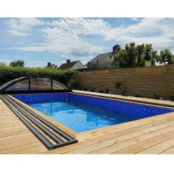3x6m 4 mm Klar Solid PC Svart