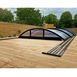 3x6m 4 mm Klar Solid PC Svart